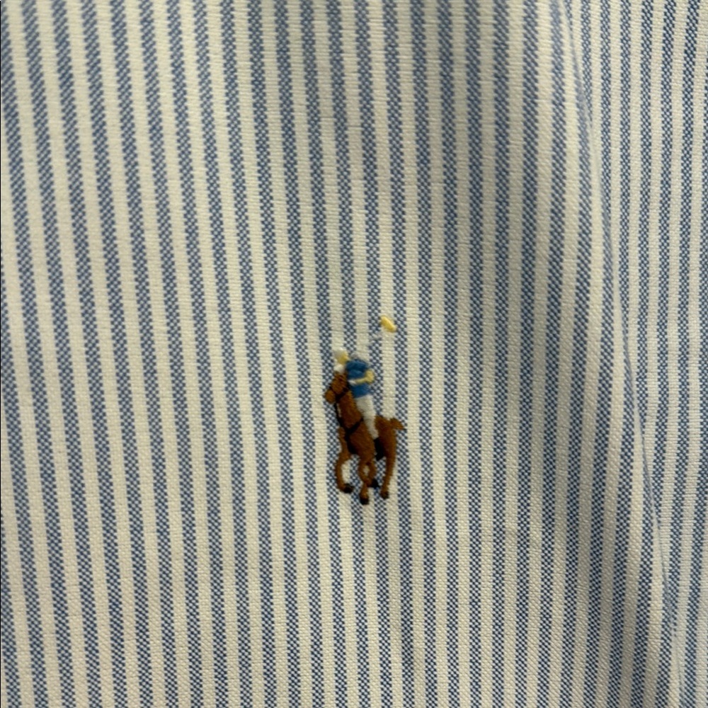 Ralph Lauren Men's Pinstripe Button Down Shirt - Picture 2 of 6